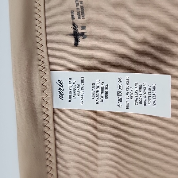 ⭐️3/ $30⭐️ Aerie Floral Bikini Bottom Tan Brown Size M - Picture 4 of 8